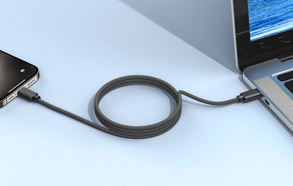 Choetech XCC-1052 USB-C auf USB-C magnetisches Kabel, PD 240W 1,2m (schwarz)