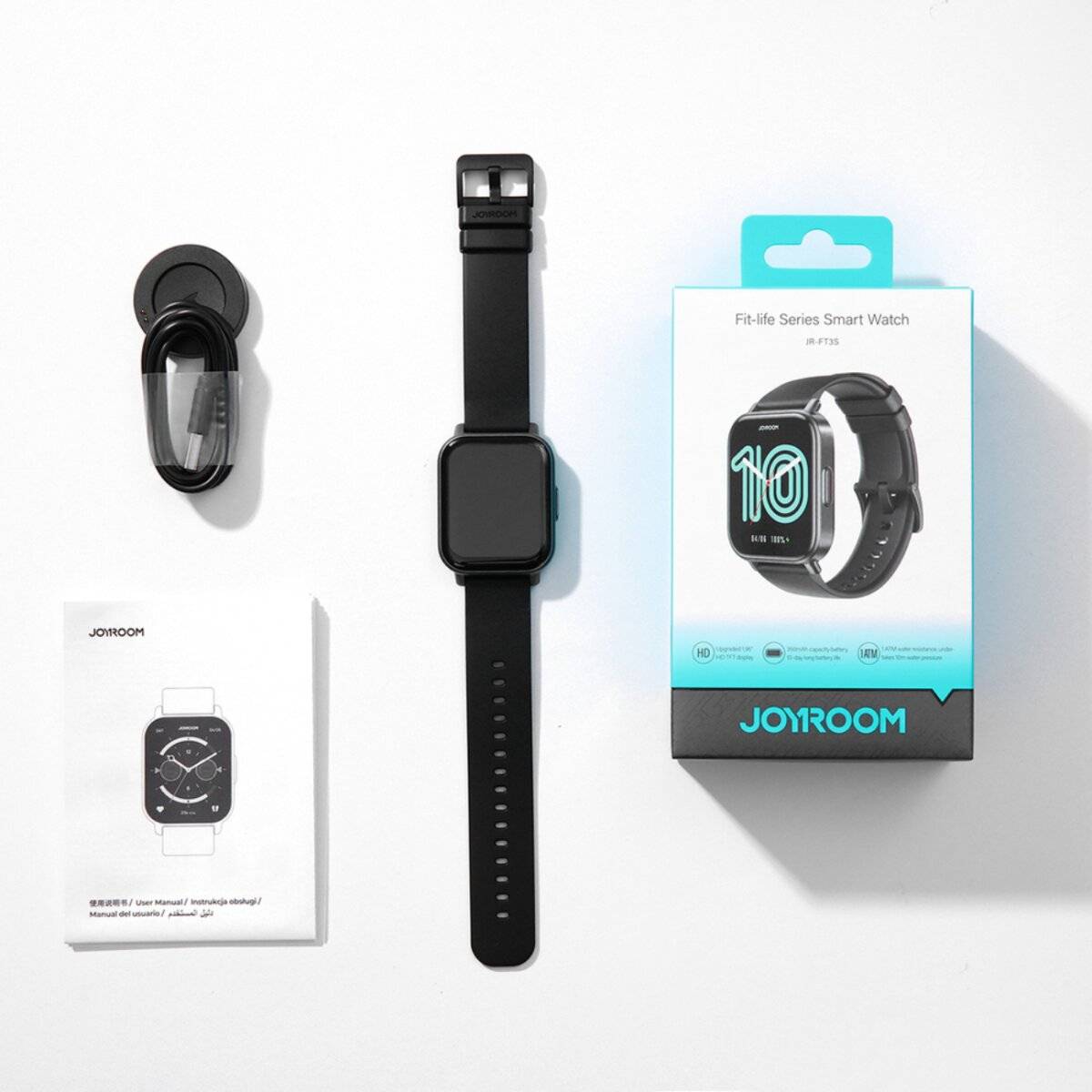 Smartwatch Joyroom JR-FT3S Fit-life Serie (grafitowy)