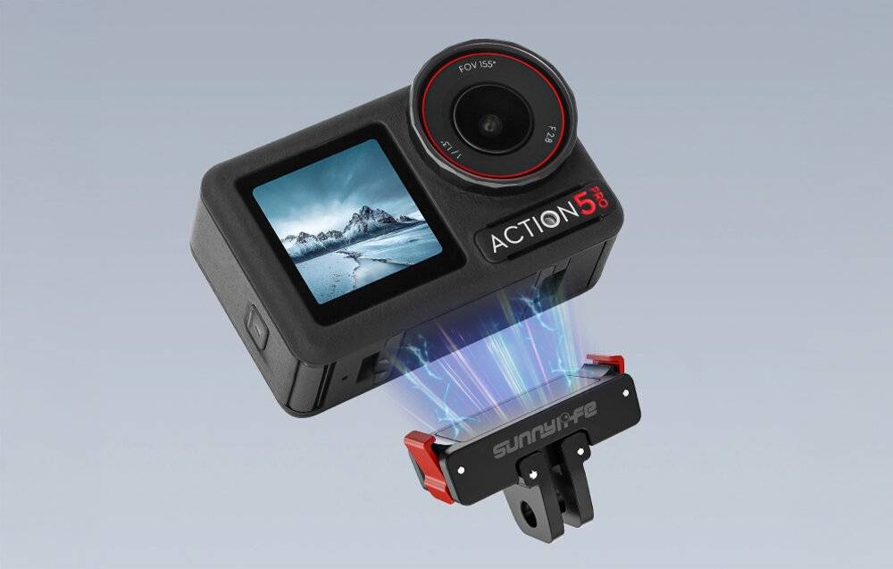 SUNNYLIFE magnetische Schnellwechselhalterung für DJI Osmo Action 2 / 3 / 4 / 5 PRO