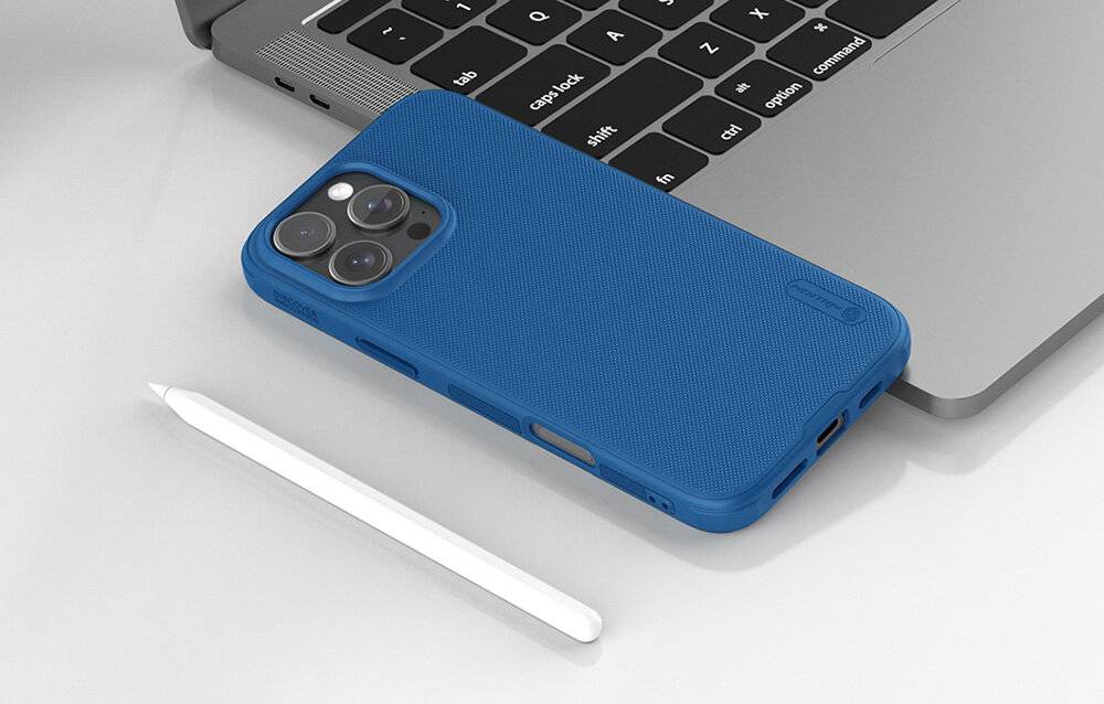 Nillkin Frosted Shield Pro iphone 16 Pro Fall (blau)