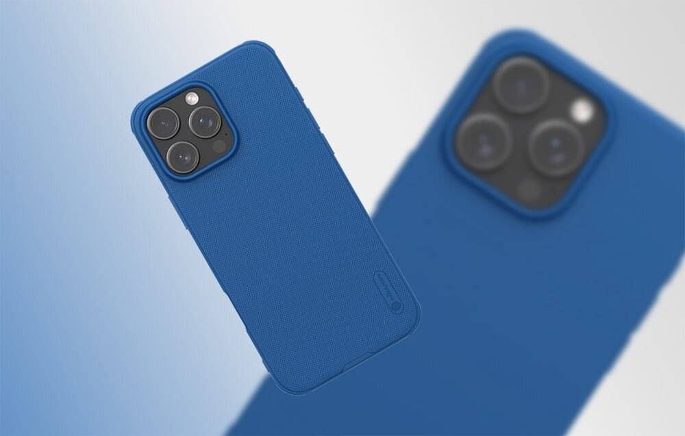 Nillkin Frosted Shield Pro iphone 16 Pro Fall (blau)