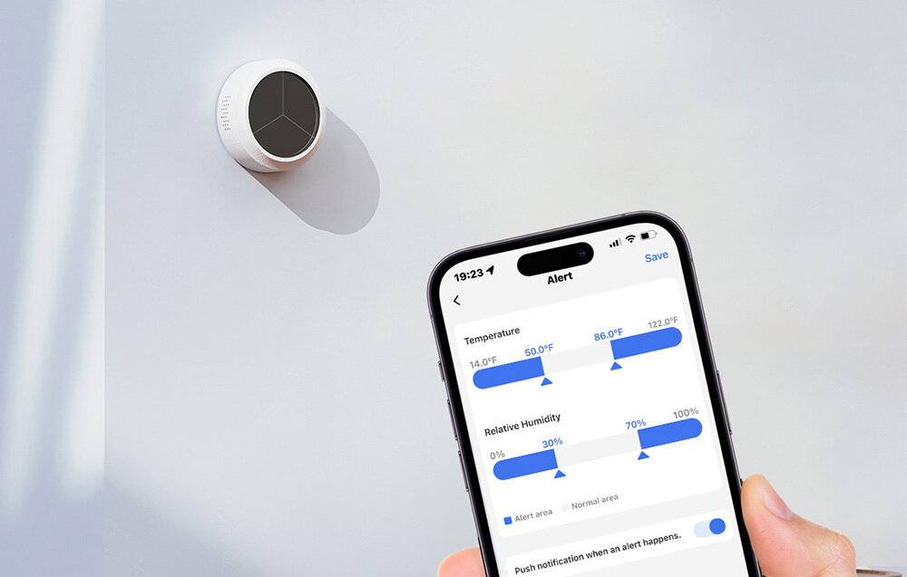 Meross MS100FHHK (HomeKit) Temperatur- und Feuchtigkeitssensor (Starterkit