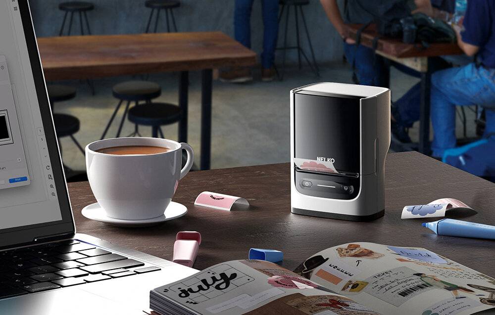 Nelko PM220 Thermo-Etikettendrucker (weiß)