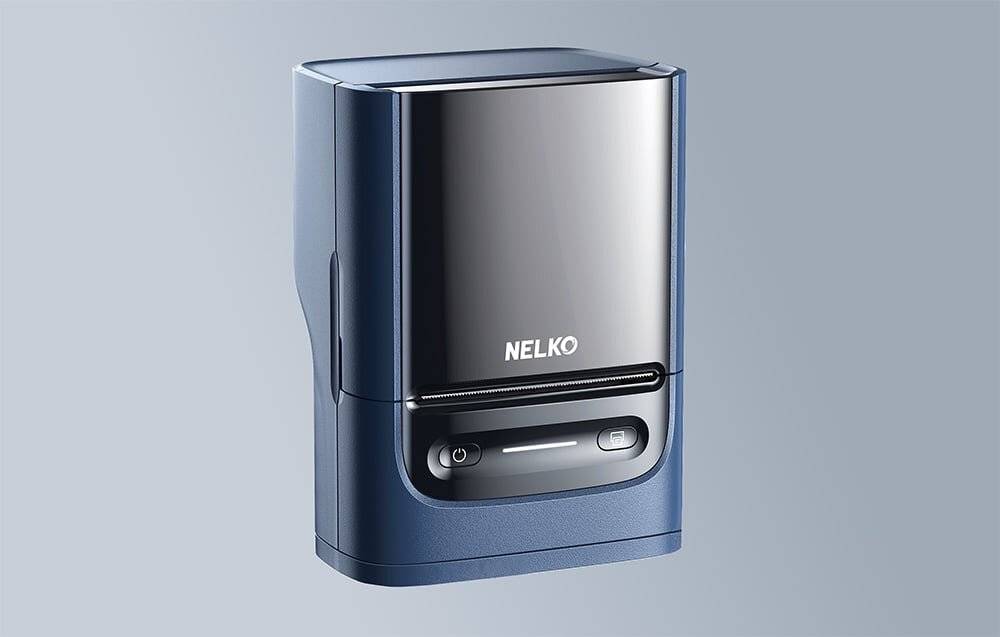 Nelko PM220 Thermo-Etikettendrucker (blau)