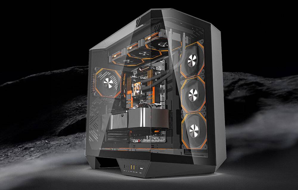 Darkflash DY470 Computergehäuse (schwarz)