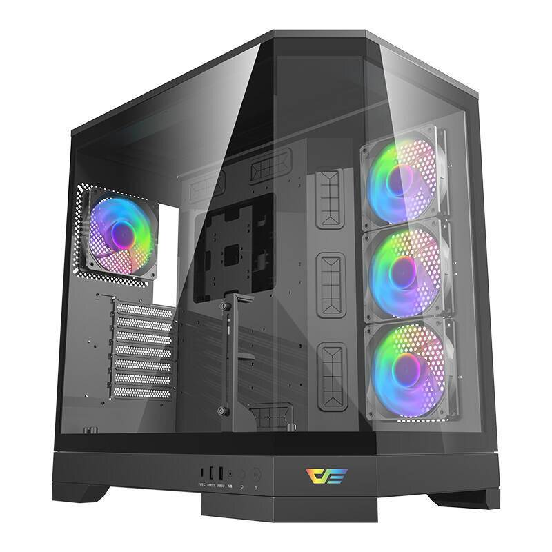 Darkflash DQX90 Computergehäuse (schwarz)