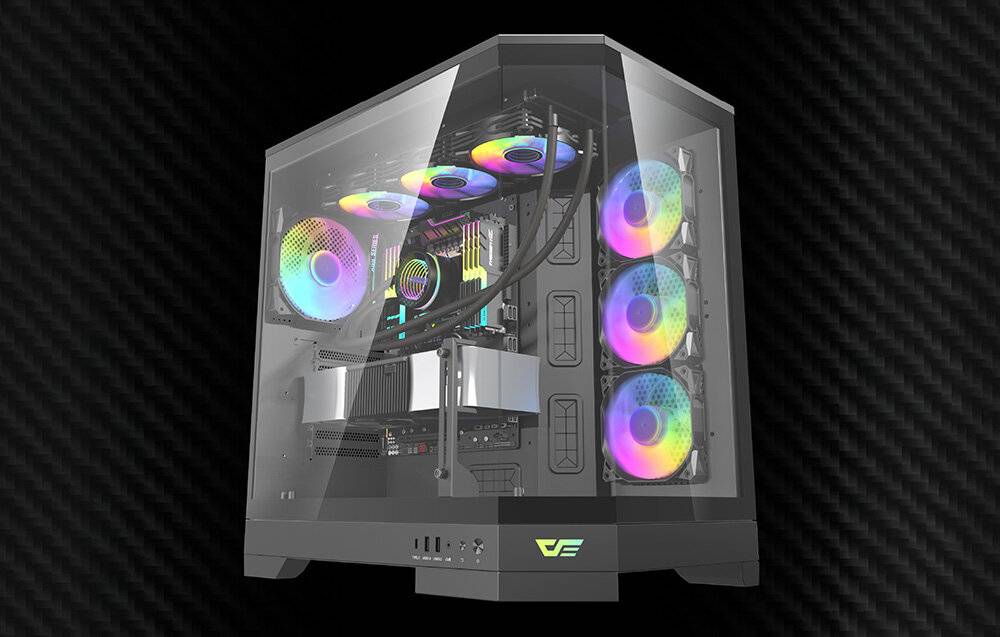 Darkflash DQX90 Computergehäuse (schwarz)