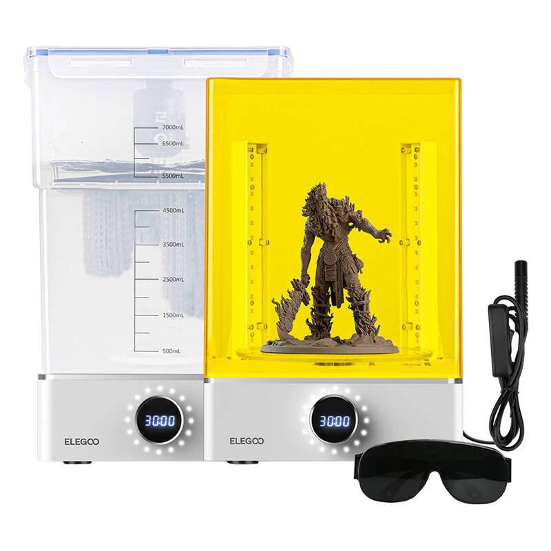 ELEGOO Mercury XS Wash & Cure Bundle, 3D-Druck Nachbearbeitungsstation, 7L Tank