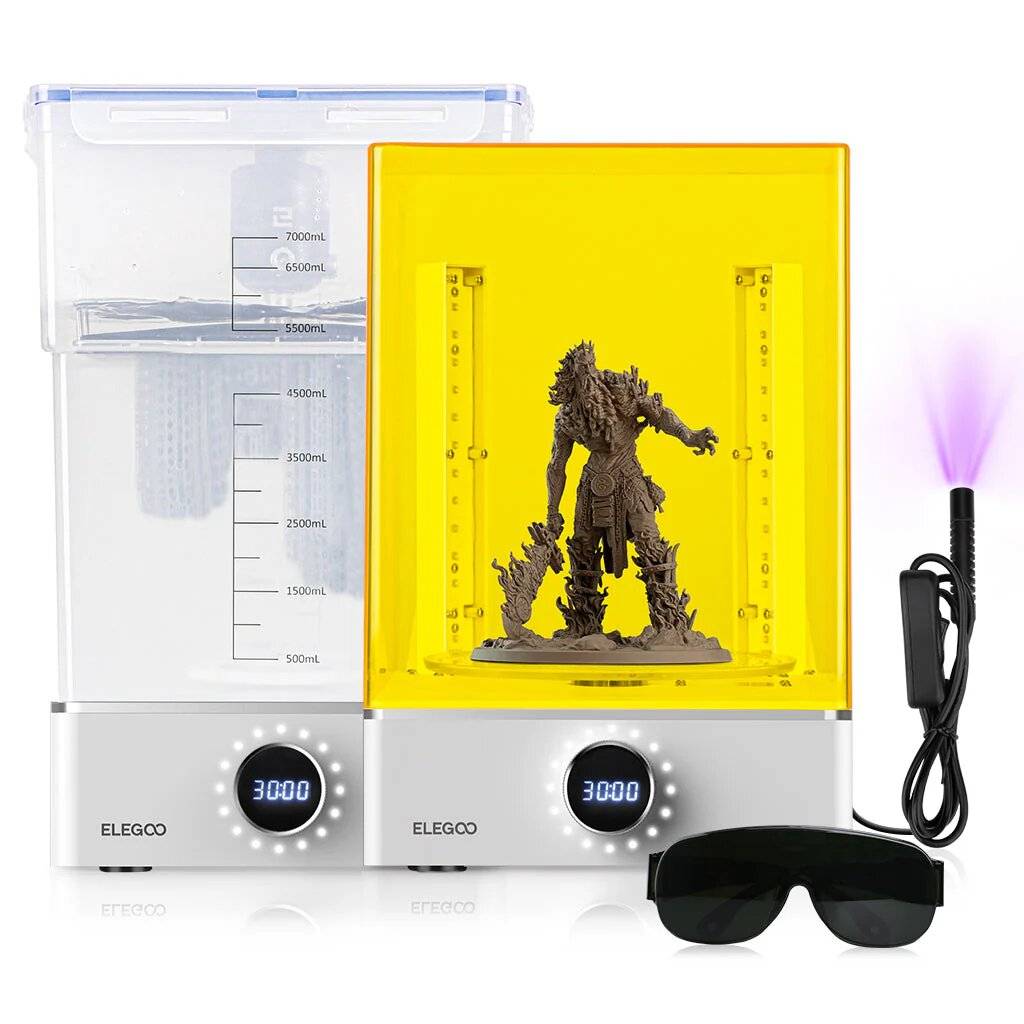 ELEGOO Mercury XS Wash & Cure Bundle, 3D-Druck Nachbearbeitungsstation, 7L Tank