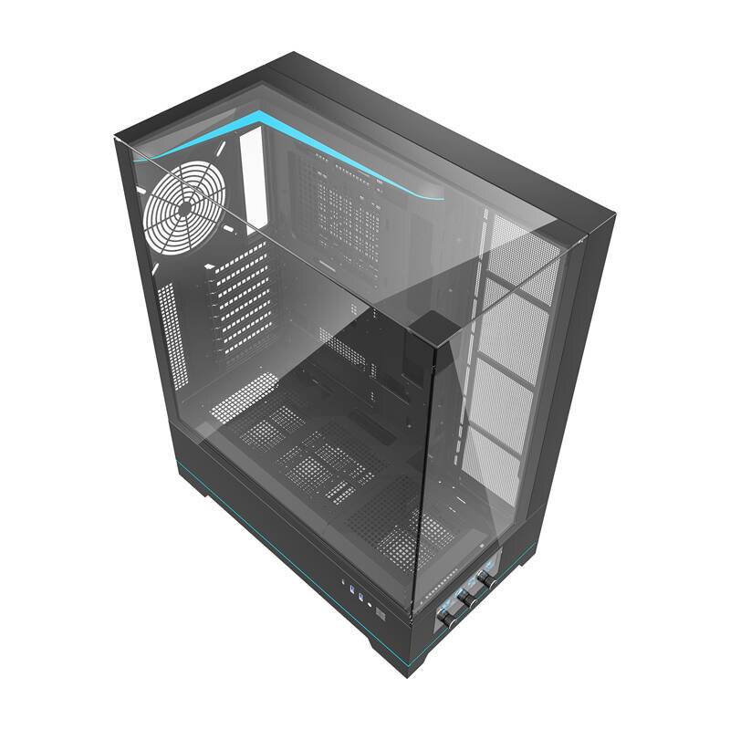 Darkflash DY450L Computergehäuse ohne Lüfter (schwarz)