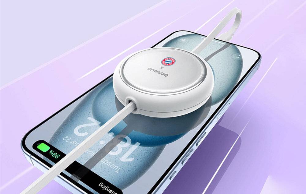 Baseus USB-C auf USB-C 100W Ladekabel (Weiß) Bayern Edition