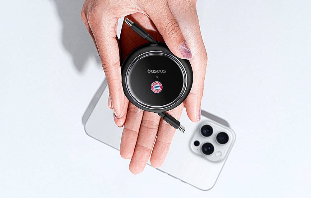 Baseus USB-C auf USB-C 100W Ladekabel (Schwarz) Bayern Edition