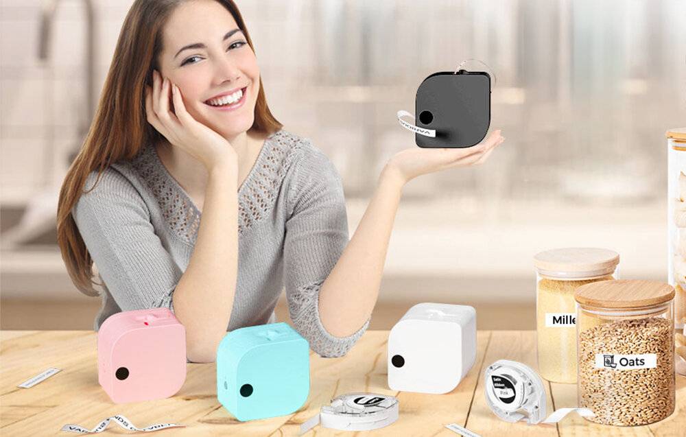 Phomemo P12 tragbarer Etikettendrucker (schwarz)