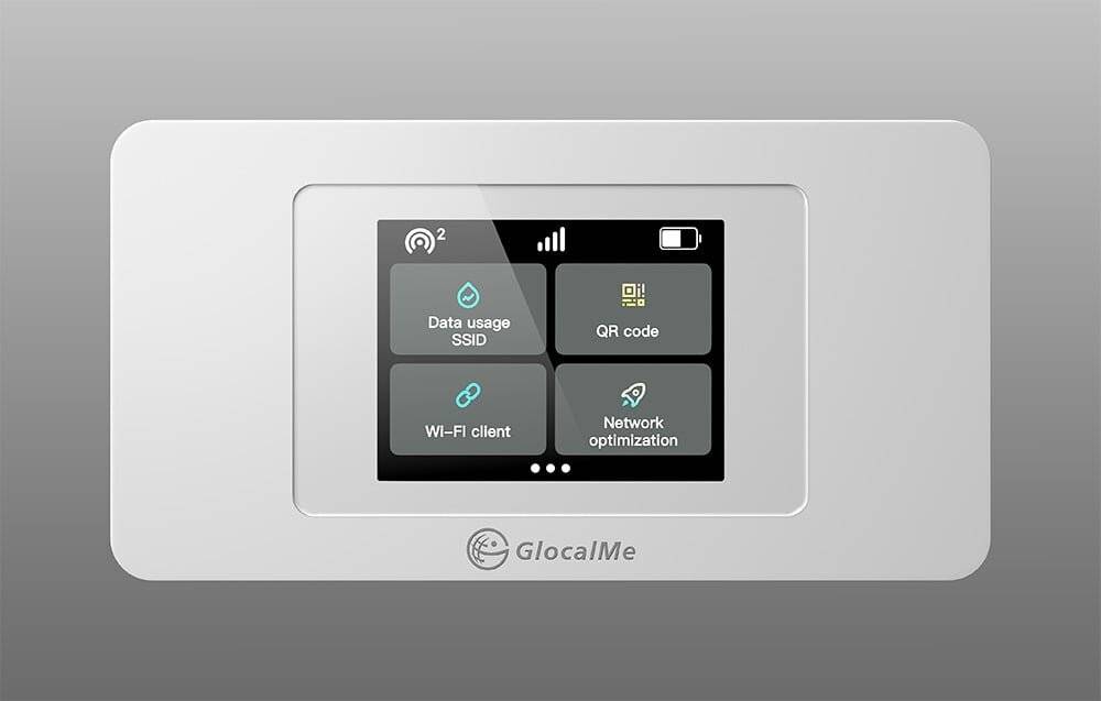 GlocalMe Duoturbo Cloud SIM Tragbarer Wi-Fi 4G/LTE Router