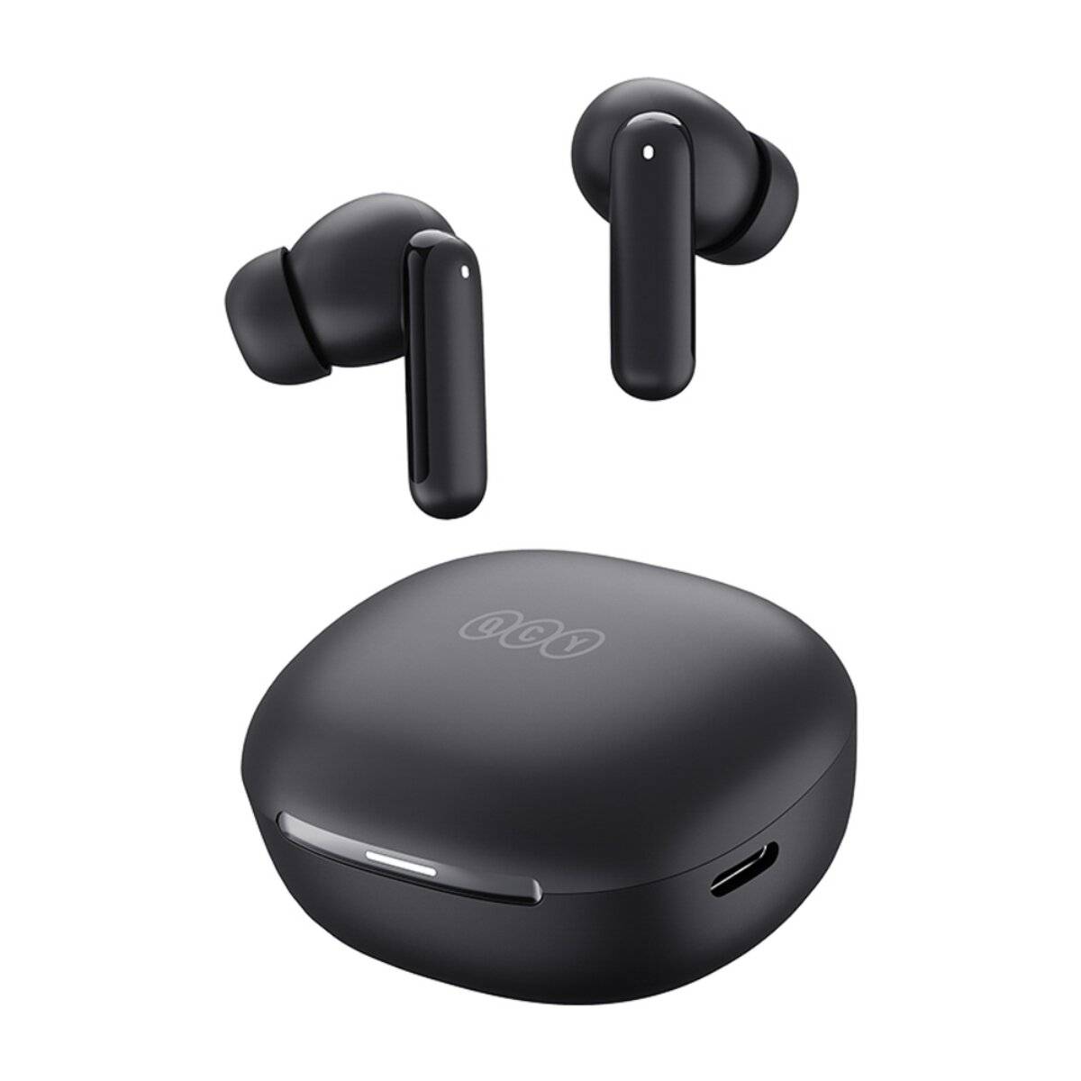 QCY MeloBuds N30 In-Ear-Kopfhörer mit ANC, Bluetooth 5.4, IPX4  Schwarz