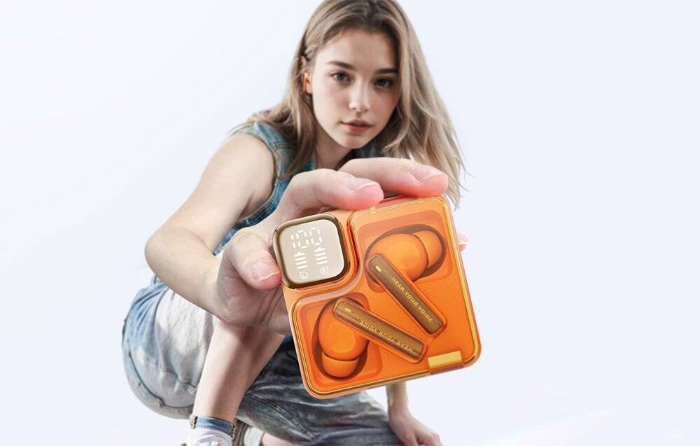 TWS QCY MeloBuds Neo T31 Kopfhörer (orange)