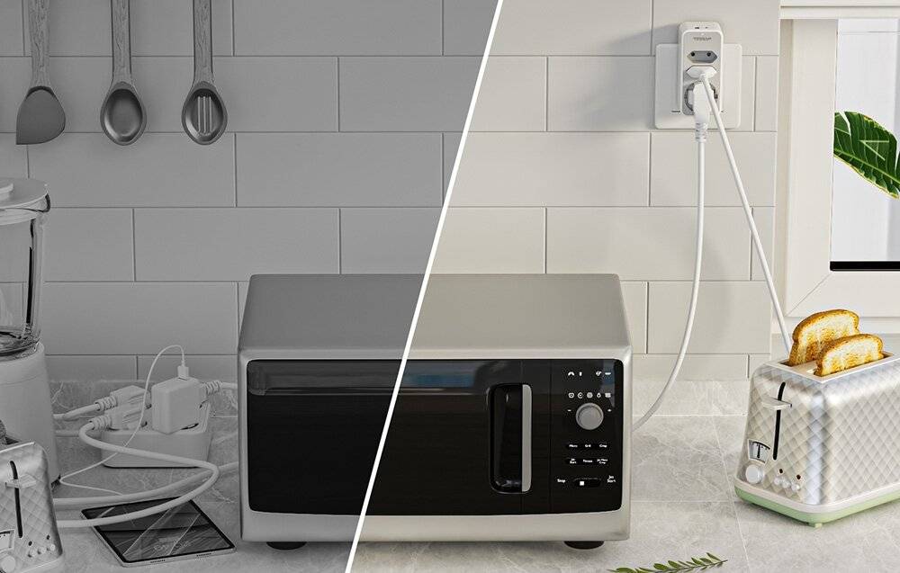 Tessan Wandsteckdose TS-330-C