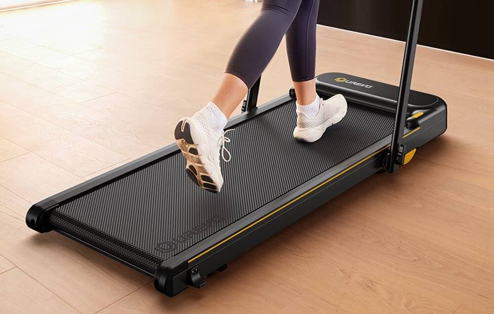 UREVO Strol 2E Smart 2-in-1 elektrisches Laufband (schwarz)