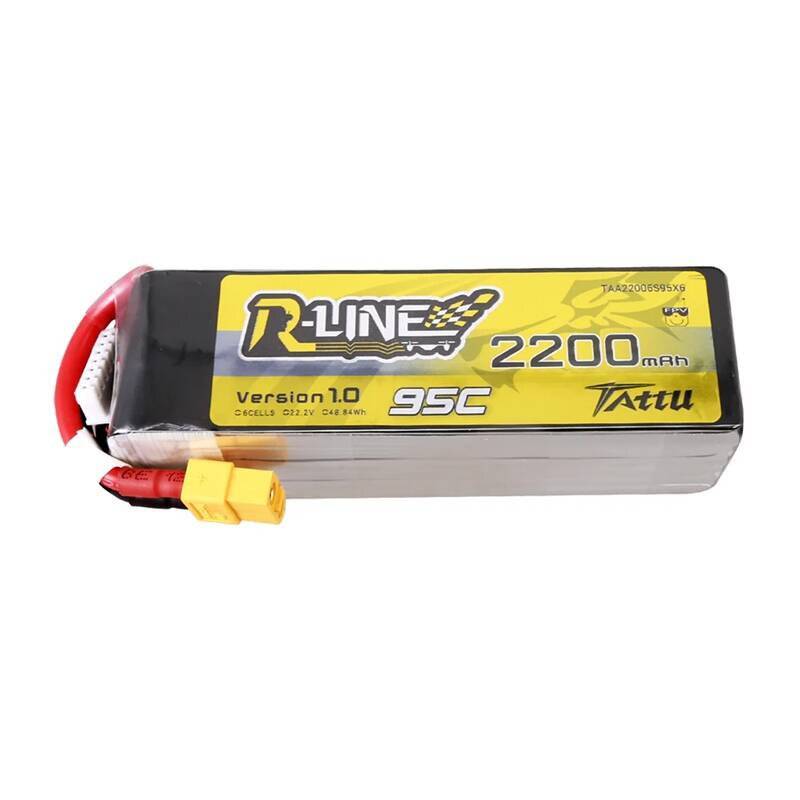 Lipo Tattu R-Line 22.2V 2200mAh 6S 95C Akku mit XT60 Anschluss