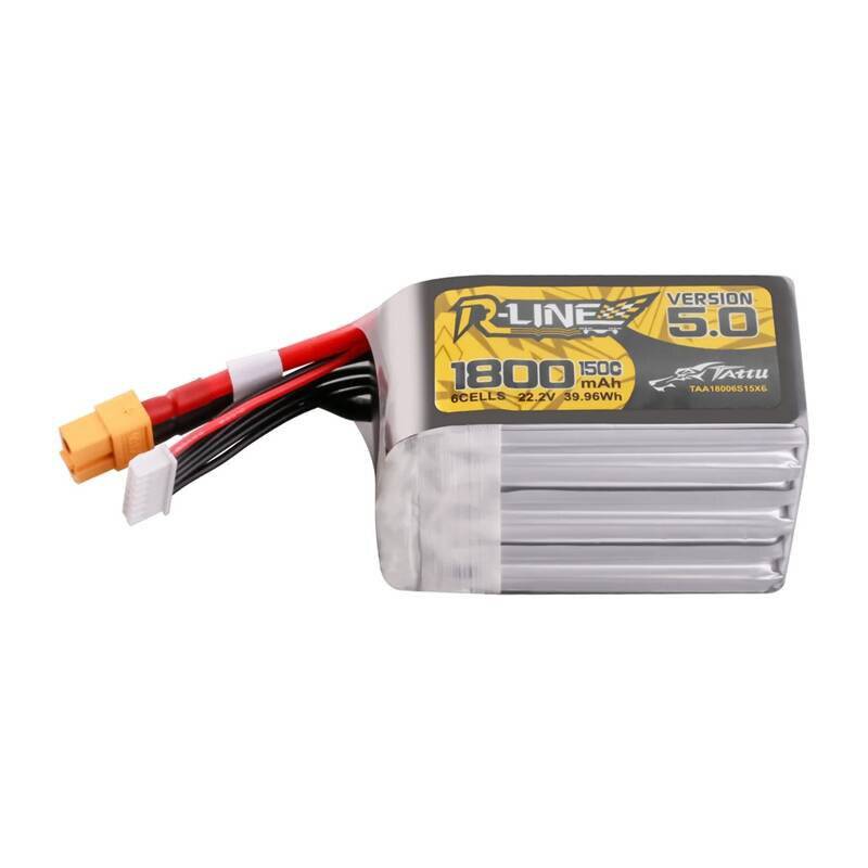 Lipo Tattu R-Line Version 5.0 1800mAh 22.2V 150C 6S Akku mit XT60 Anschluss