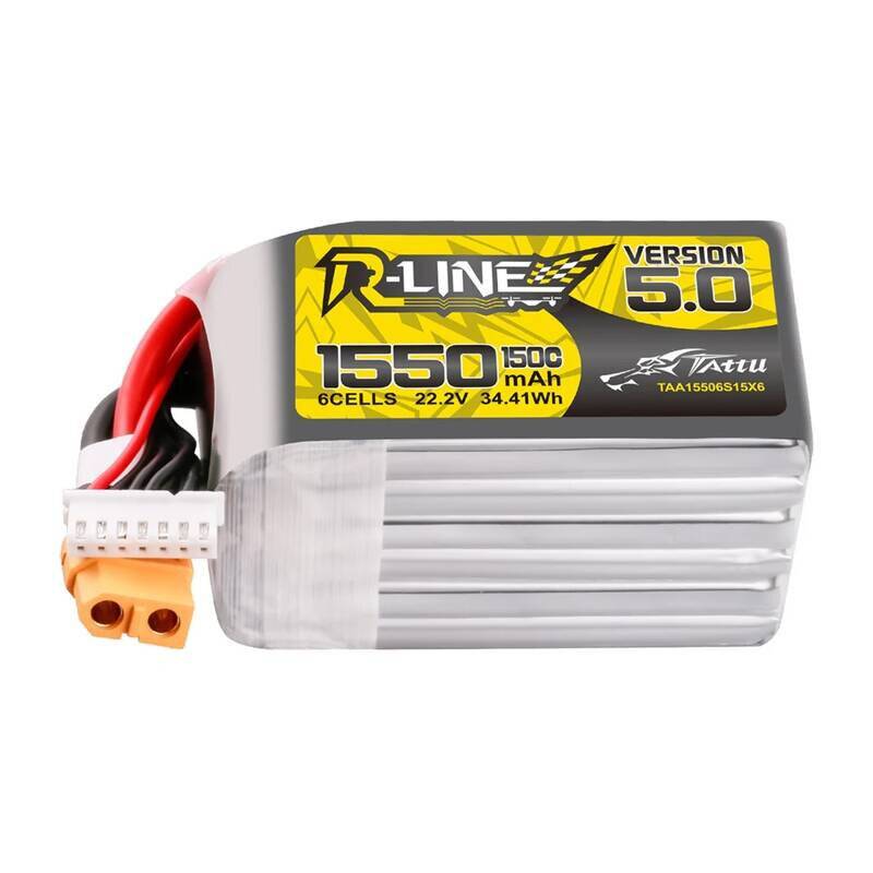 Lipo Tattu R-Line Version 5.0 1550mAh 22.2V 150C 6S Akku mit XT60 Anschluss
