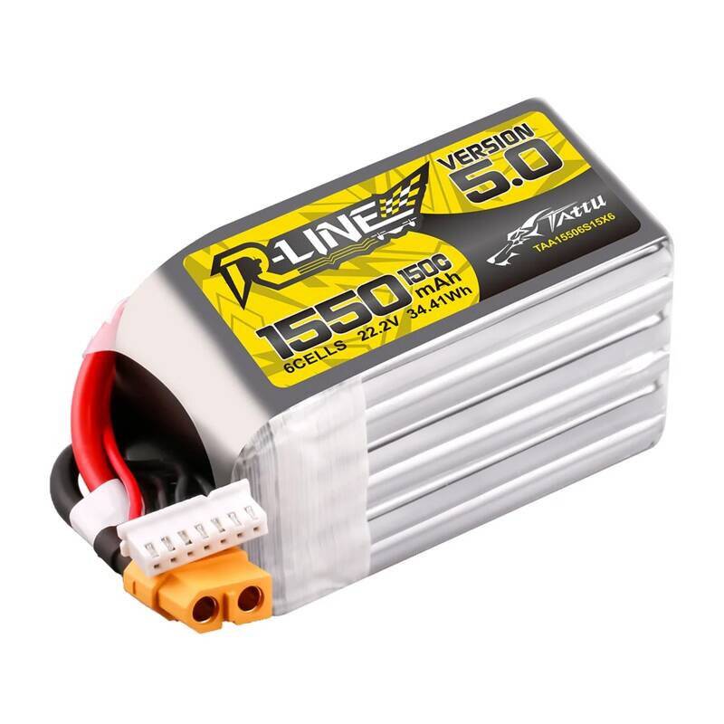 Lipo Tattu R-Line Version 5.0 1550mAh 22.2V 150C 6S Akku mit XT60 Anschluss