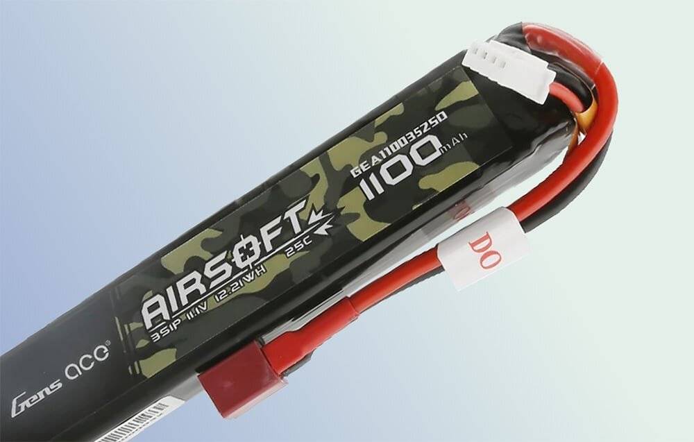Lipo Gens ace 25C 1100mAh 3S1P 11.1V Airsoft Gun Akku mit T-Stecker