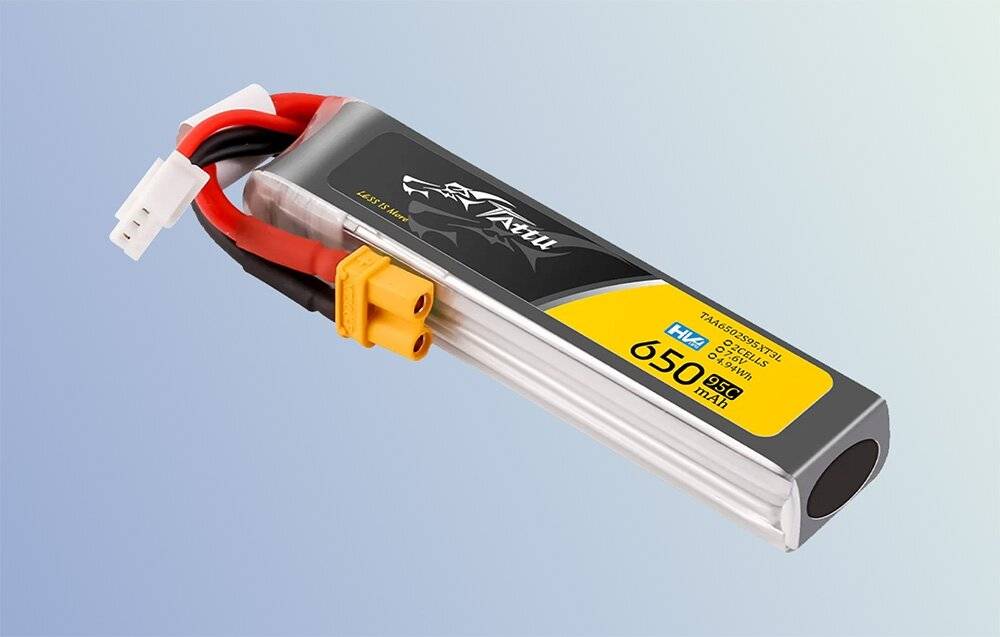 Akku Lipo Tattu 2s 650mAh 95C 7.6V HV z XT30 Long-Pack