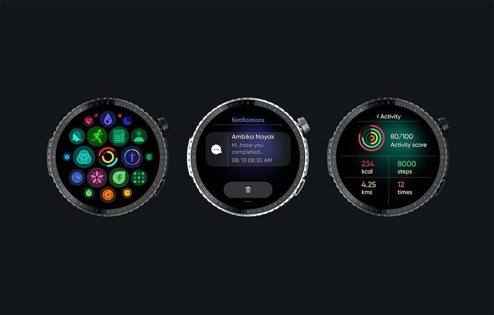 Smartwatch Geräusche Herkunft (Szary)