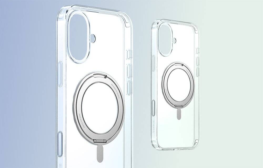 Baseus SkyRing 360° iP16 Magnetgehäuse mit Ständer (transparent)