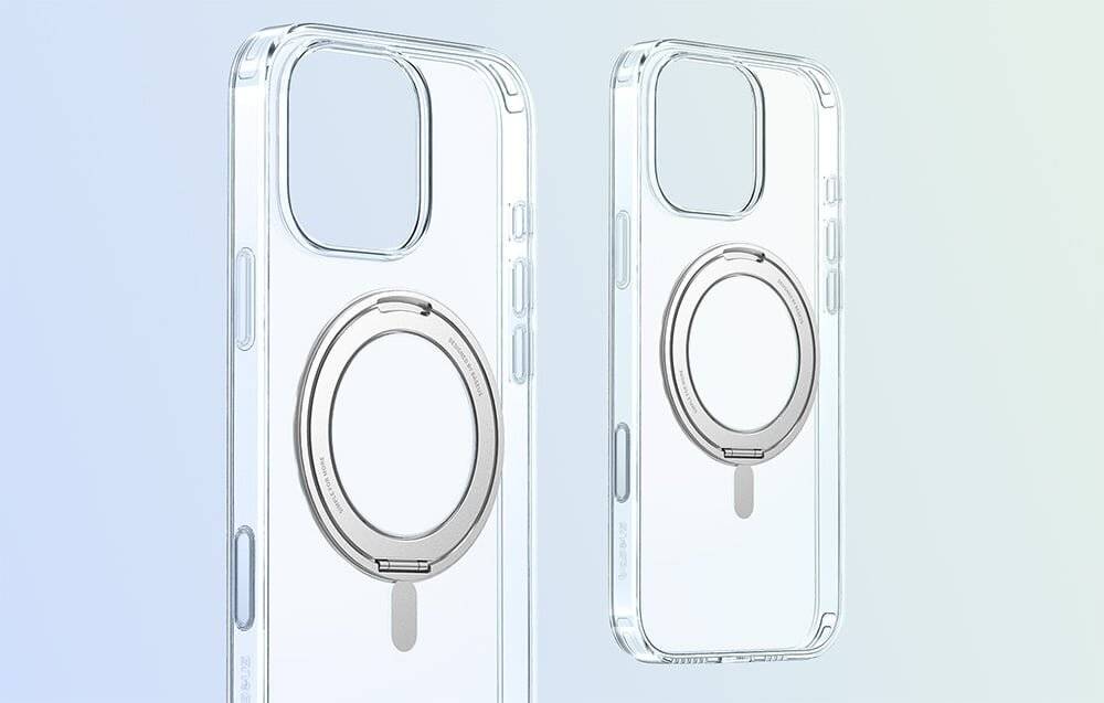 Magnetisches Gehäuse mit Ständer Baseus SkyRing 360° iP16 Pro (transparent)