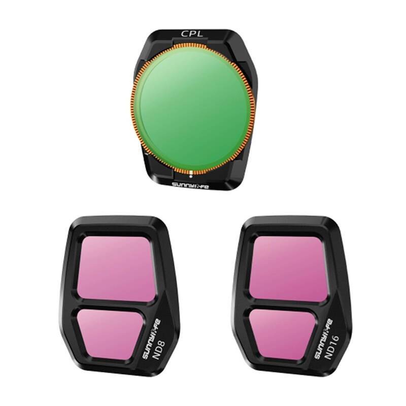 Sunnylife A3S-FI925CPL einstellbarer Objektivfilter, CPL+ND8+ND16 für AIR 3S 3St.