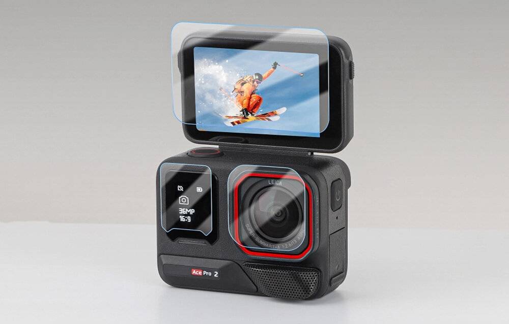 Sunnylife EP2-BHM917 Hartglasfolienset für Insta360 Ace Pro 2 (6 Stück)