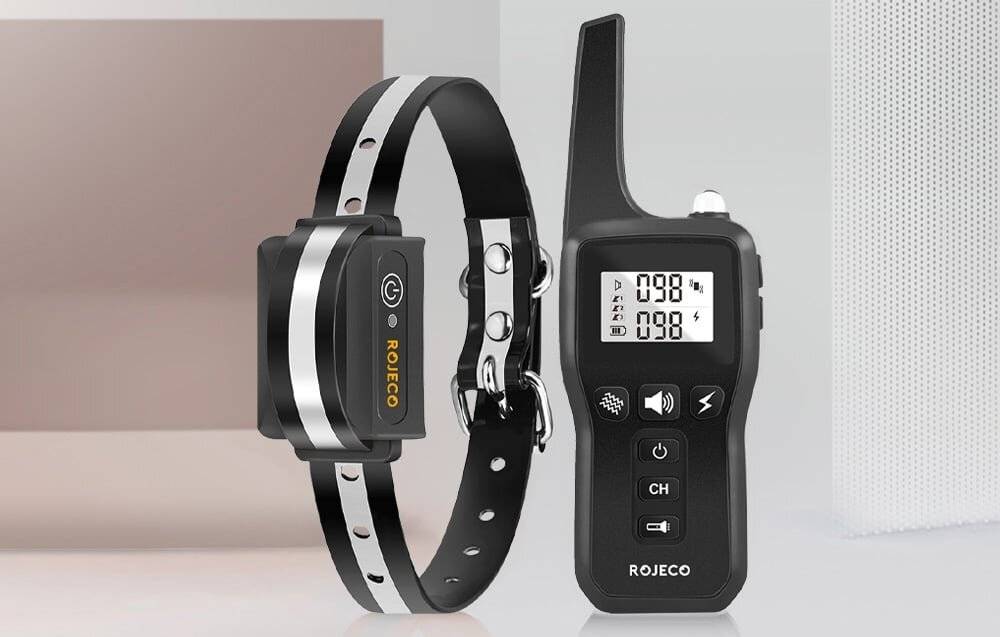 Rojeco 1000m elektrisches Barkenhalsband PD529 (Schwarz)