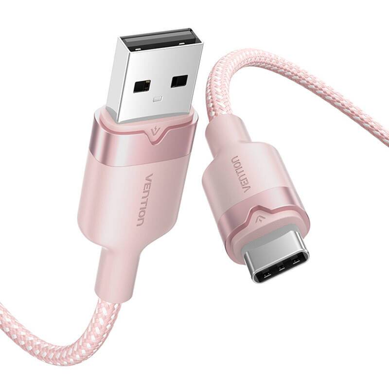 USB 2.0 A auf USB-C 3A Kabel Vention CTNPH 2M (rosa)