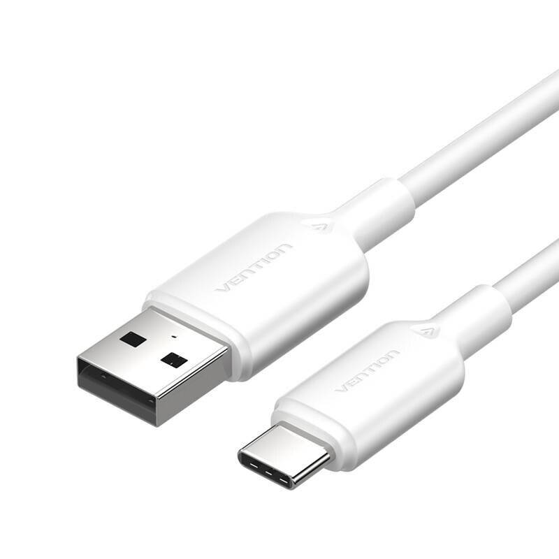 USB 2.0 A auf USB-C 3A Kabel Vention CTQWF 1M (weiß)