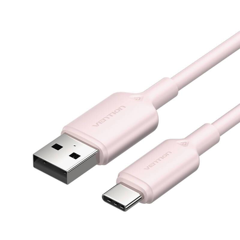USB 2.0 A auf USB-C 3A Kabel Vention CTQPH 2M (rosa)