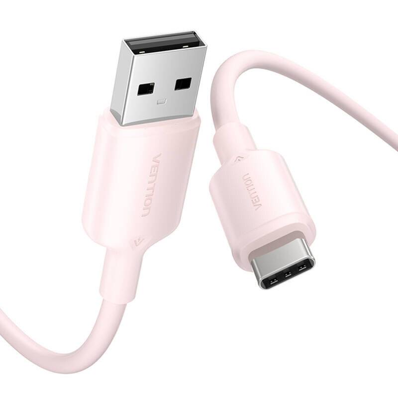 USB 2.0 A auf USB-C 3A Kabel Vention CTQPH 2M (rosa)