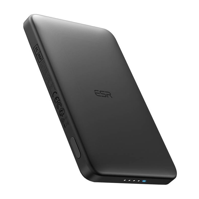 ESR Qi2 MagSlim 5000 mAh magnetische Powerbank (schwarz)