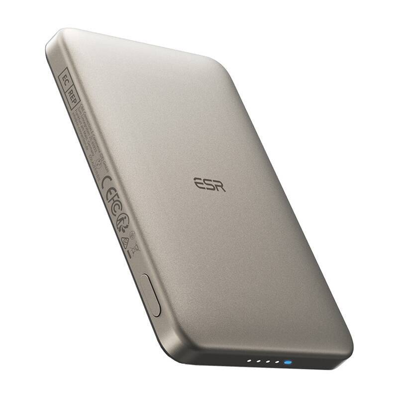 ESR Qi2 MagSlim 5000 mAh magnetische Powerbank (sand)