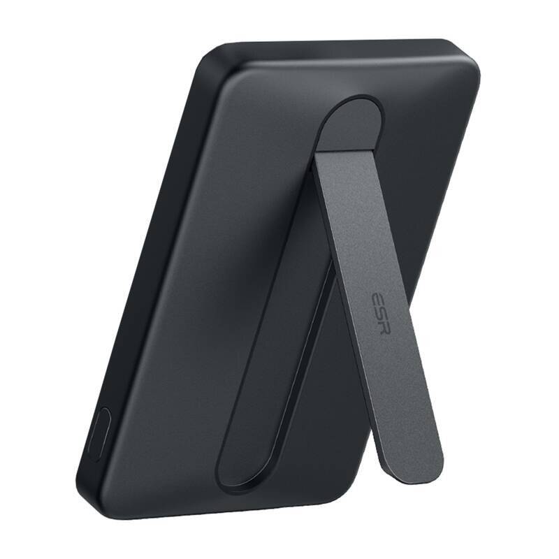 ESR Qi2 MagSlim 5000 mAh magnetische Powerbank mit Ständer (schwarz)