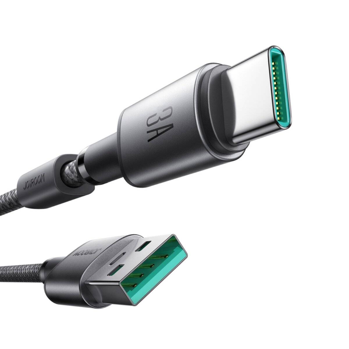 Kabel USB - USB-C Joyroom S-A50 Unbegrenzt 3A 1.2m szary