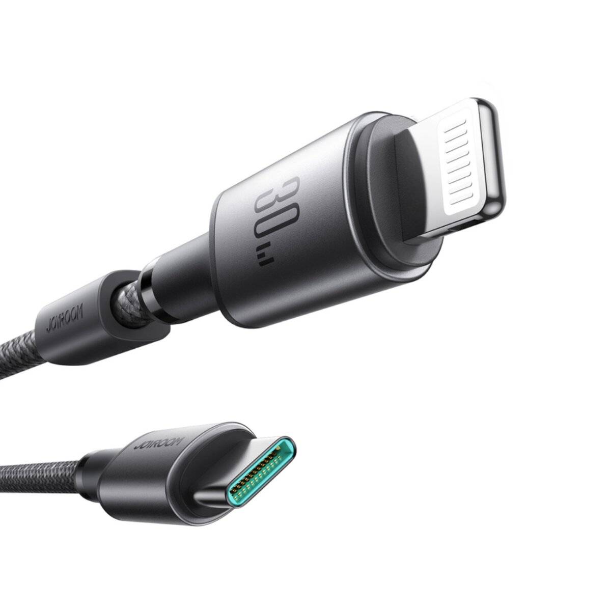 Kabel USB-C Lightning Joyroom 30W, 1.2m szary