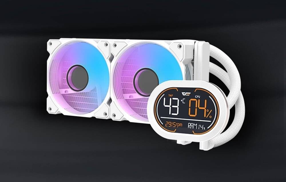 Darkflash DH240D CPU-Wasserkühler (weiß)