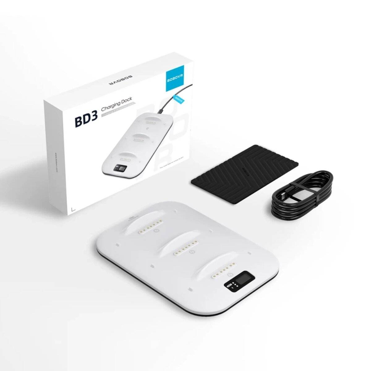 BoboVR BD3 Dockingstation für B100 Akkus USB C PD 3fach 30 W Schnellladung