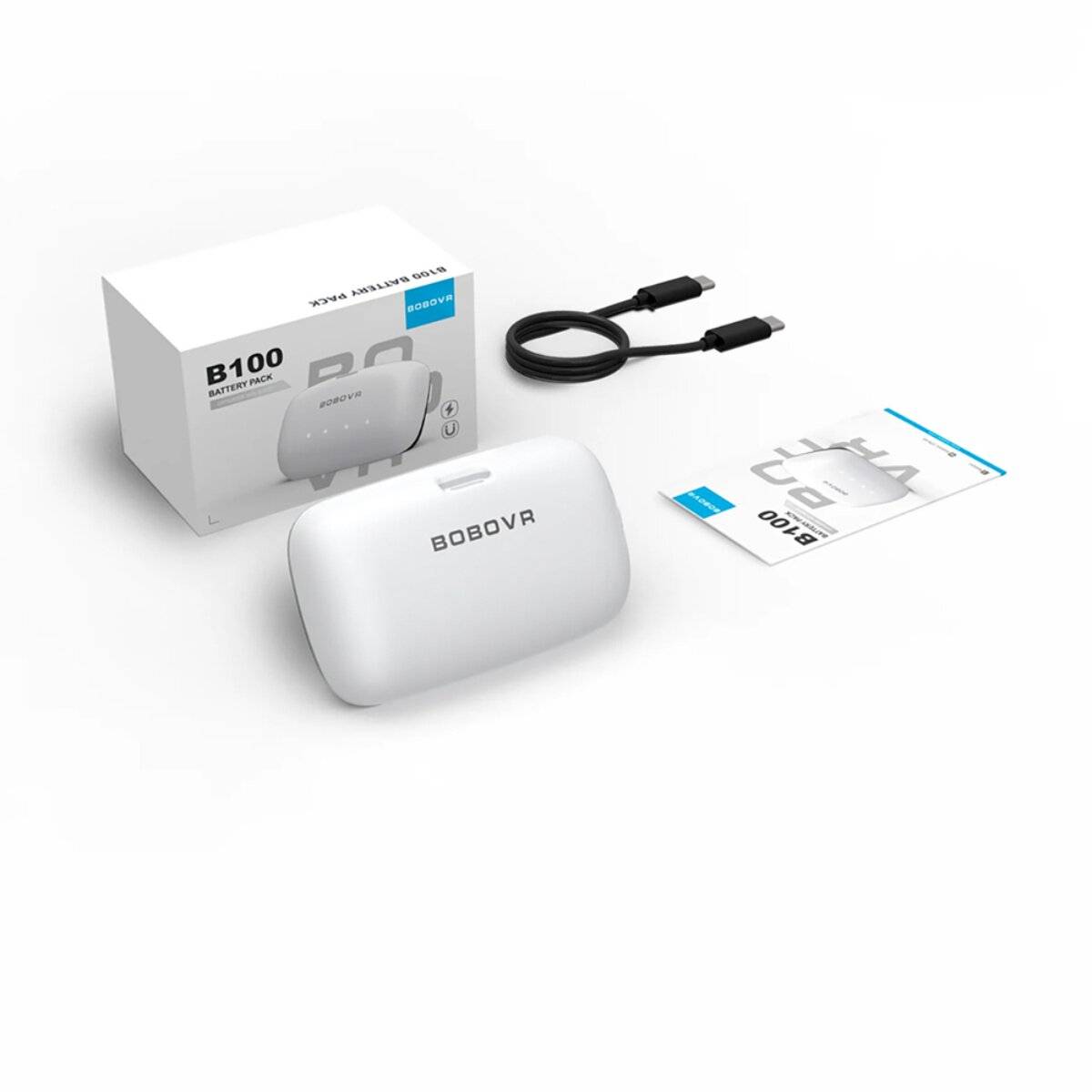 BoboVR B100 Externer Akku für S3 Pro & E3 Pro VR Headsets Weiß