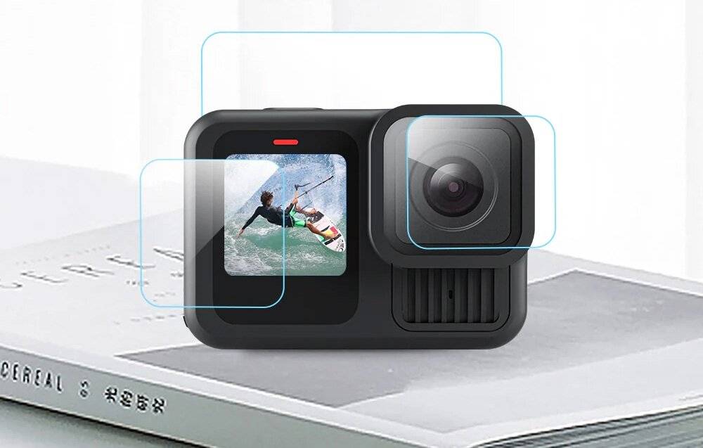 Telesin 3-in-1 gehärtetes Glas für GoPro Hero 13 Schwarz (S6-FLM-07-TGP)
