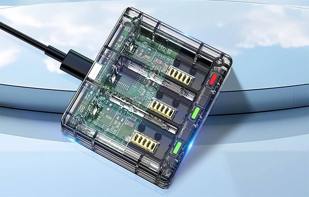 Ladegerät für 3 Akkus für GoPro HERO 13 Telesin (S0-BCG-12-TGP)