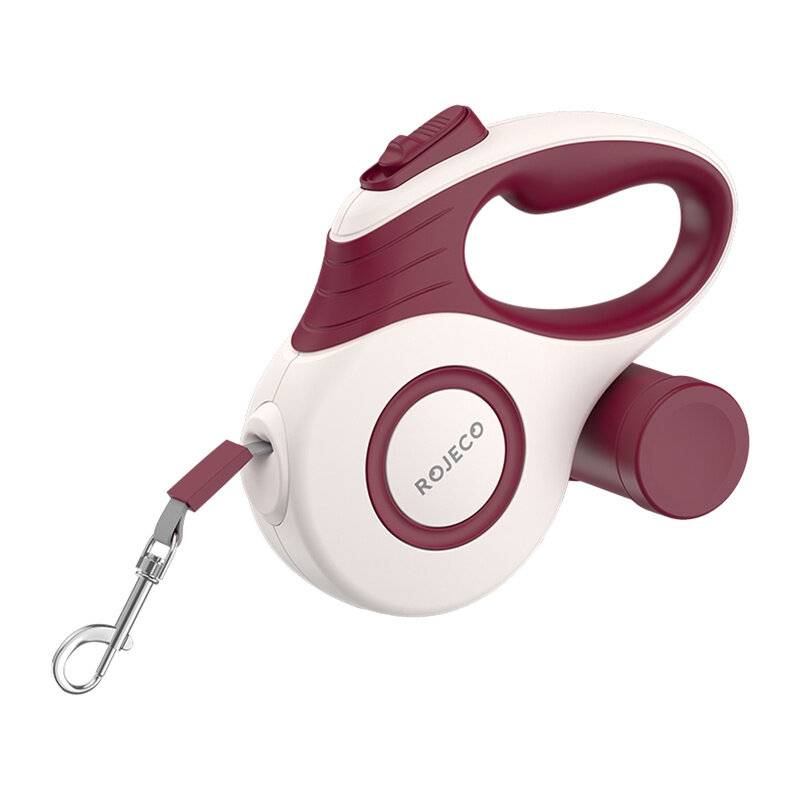 Rojeco A12 5M Automatisch einziehbare Hundeleine (rot)