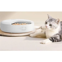Rojeco F26 4 Mahlzeiten Katzenfutterautomat Knopfversion mit 2 Eispacks (weiß) Rojeco F26 4 Mahlzeiten Katzenfutterautomat Knopfversion mit 2 Eispacks (weiß)